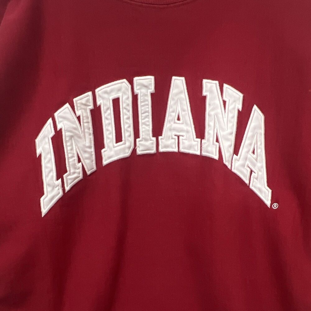 Steve & Barry's Sportswear Indiana Hoosiers Red Crewneck Sweatshirt XL - Picture 3 of 5